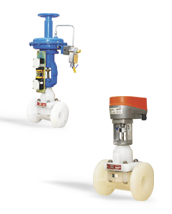 Actuated Thermoplastic Diaphragm Valve